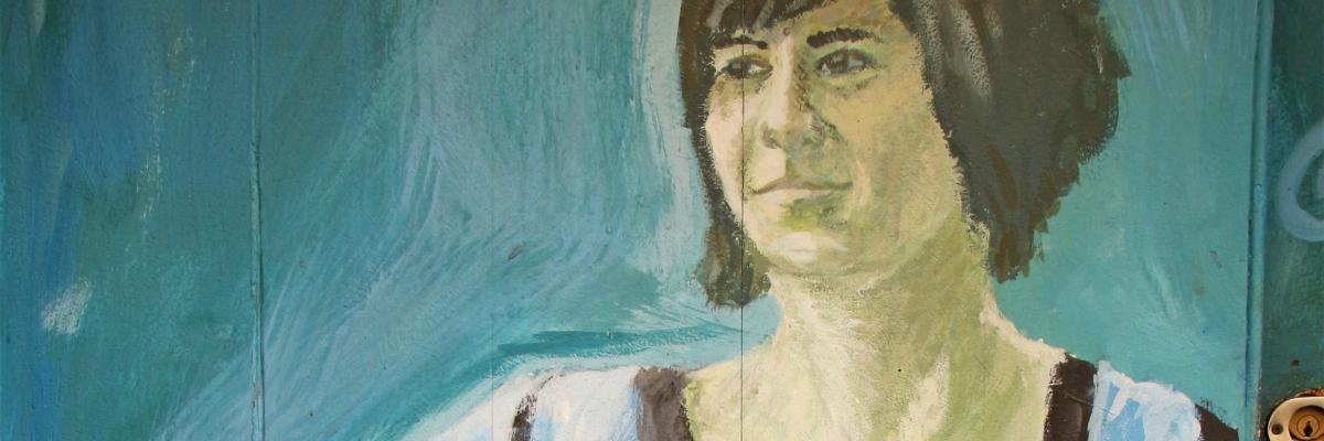 Bild von Claire Micklin, Angelehnte Frau